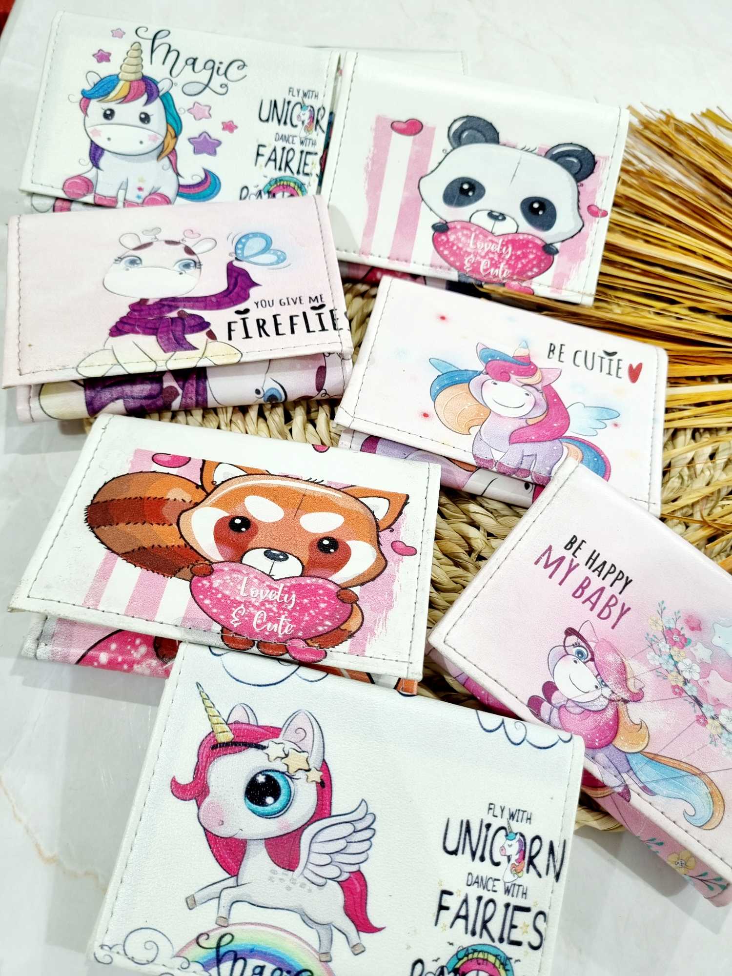 کیف پول گوگولی تک شاخ چرم صنعتی دخترانه