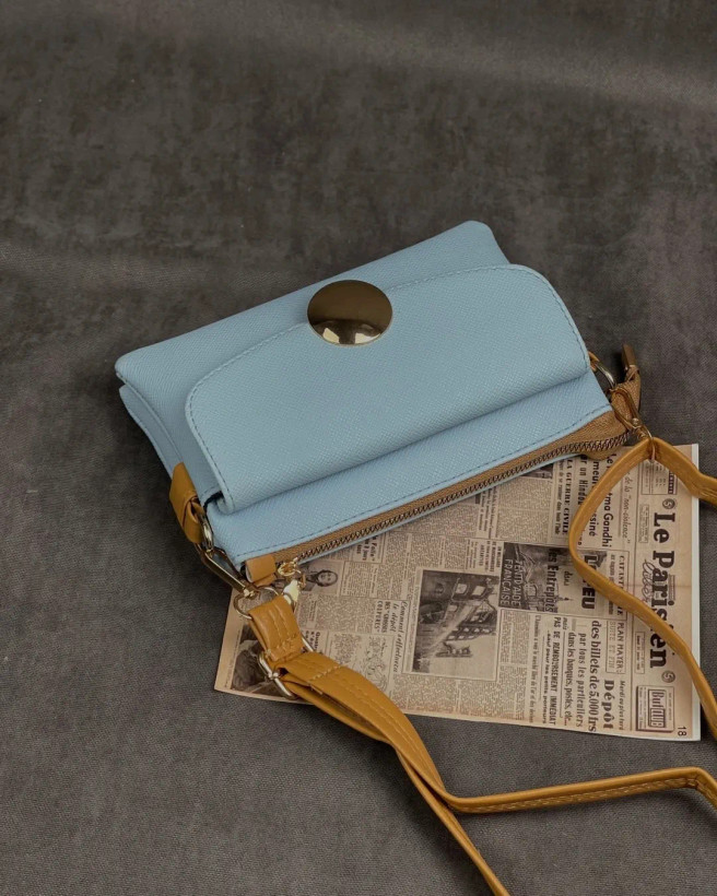 کیف آبی آسمانی