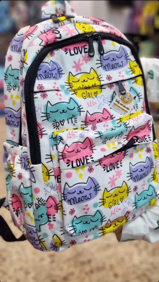 کوله پشتی پارچه مبلی داخل کیف چرمی